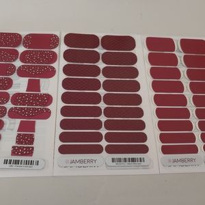 3 Jamberry sheets of nail wraps